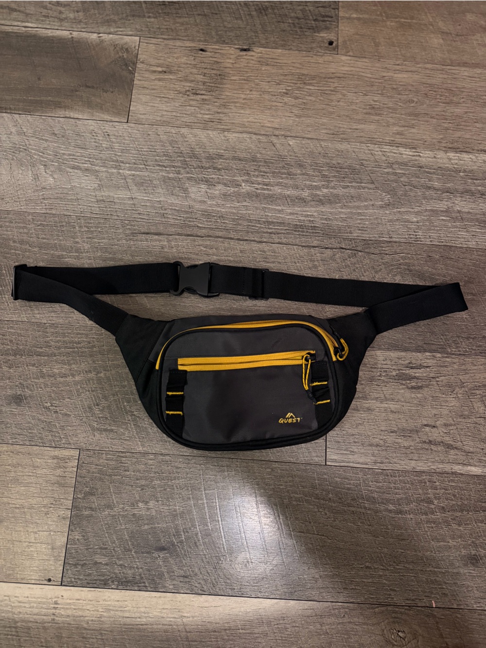 GVEST Black and Yellow Belt Bag — Compact Men's Waist Pack